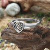 Pentagram Heart Ring | Sterling SIlver