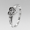 Pentagram Heart Ring | Sterling SIlver