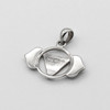 Back of chakra pendant featuring the Ajna symbol, designed for intuition, insight, and spiritual awareness