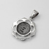 Back of Anahata necklace close-up revealing the fine craftsmanship of the sterling silver heart  chakra pendant