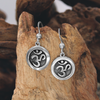 Om Dangle Earrings - Sterling Silver Spiritual Jewelry