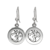 Sterling Silver Aum Hook Earrings