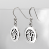 Om Aum Dangle Earrings Side View