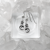 Sterling Silver Celtic Moon Dangle Earrings
