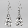 Triquetra Pentacle Hook Earrings - Front