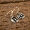 Silver Vesica Piscis Earrings Representing the Divine Feminine