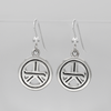 Sterling Silver Tam A Ra Sha Reiki Dangle Earrings .925