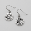 Silver Tam A Ra Sha Earrings Representing Grounding and Energy Balancing