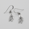 .925 Sterling Silver Reiki Symbol Earrings Sei Hei Ki Design