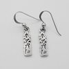 Sterling Silver Hon Sha Ze Sho Nen Symbol Earrings