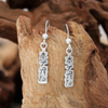 Sterling Silver Hon Sha Ze Sho Nen Dangle Earrings .925
