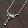 Witches Knot Necklace Silver Witchcraft Jewelry Hexefus Four Elements Witchy Symbol