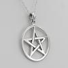 Witchy Pentacle Necklace Pagan Jewelry Metaphysical Symbol Wicca Yule Gifts Paganism Supply