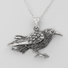 Raven Crow Pendant | Familiar Jewelry | Witchcraft Witch Necklace | Wiccan Gifts | Pagan Supplies