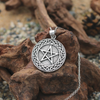 Celtic Pagan Pentacle Necklace Spiritual Jewelry Symbolic Celtic knot pendant Yule Gift For Him