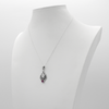 Sterling Silver Celtic Triquetra Knot Pentacle Pendant with Amethyst Drop Jewelry