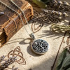 Silver sun and moon Tree of Life necklace Celtic Druid jewelry