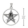 Lovers Pentacle Pendant Necklace Measurement 1.25 inches diameter (31 mm)