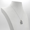 Rainbow Moonstone Witches Knot Pendant Sterling Silver Magick Jewelry