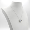 Asymmetrical Celtic Knot Crescent Moon Moonstone Pendant