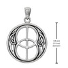 Chalice Well Pendant Measurement 0.87 inches diameter (22 mm)