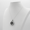 Sterling Silver Theban Scrying Disk Pentacle Pendant necklace | Samhain Jewelry