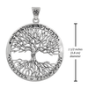 Measurement for the large tree of life necklace measuring 1.5 inches in diameter