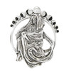 Sterling Silver Moon Phase Lunar Goddess Pendant - Pagan Wiccan Jewelry