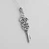 Key of Hecate Pendant Witchcraft Necklace made from Sterling Silver