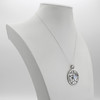 Unitarian Universalist Coexist Pentacle Medallion Silver Necklace