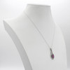 Amethyst Drop Pendant Discreet Goddess Necklace