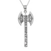 Zodiac Pendant in Silver Featuring a Dictynna Labrys Axe Amulet