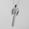 Zodiac Pendant Necklace Featuring a Silver Labrys Axe Design