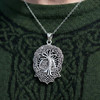 Tree of Life Celtic Necklace Featuring a Silver Sunrise Knotwork Pendant