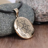 Bronze Papa Damballah Wedo Pendant Necklace - Voodoo Veve Amulet
