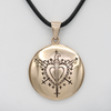Ezili Dantor Voodoo Veve Pendant Necklace - Erzulie Dantor Jewelry