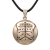 Ogou Feray Voodoo Veve Pendant Necklace - Bronze Talisman Jewelry