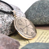 Key of Solomon Sigils - First Pentacle of Jupiter Pendant Necklace - Esoteric Magic Jewelry