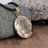 Bronze Maman Brigitte Voodoo Veve Pendant Necklace, Spiritual and metaphysical amulet, magical talisman, occult sigil, witchcraft supplies
