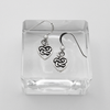 Sterling Silver Heart Pentagram Earrings - Wiccan Witch Jewelry