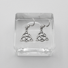 Womens Silver Celtic Gift Jewelry Trinity Knot Drop Earrings
