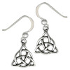Triquetra Earrings Celtic Knot .925 Sterling Silver