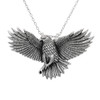 Detailed American Eagle Amulet Silver Bird Pendant
