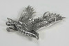 Sterling Silver Flying Falcon Hawk Pendant Bird of Prey Jewelry