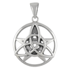 Sterling Silver Celtic Triquetra Pentacle Pendant