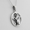 Rabbit Pentacle Necklace in 925 Sterling Silver Bunny Hare Pendant