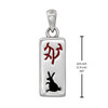 Zodiac Rabbit Pendant Necklace Measurement 0.75 inches tall (19 mm)