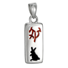 Sterling Silver Chinese Zodiac Rabbit Sign Charm Pendant