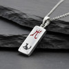 Chinese Zodiac Dog Pendant in Sterling Silver with Red Symbol Jewelry