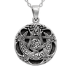 Sterling Silver Small Moon Pentacle | Pagan Jewelry